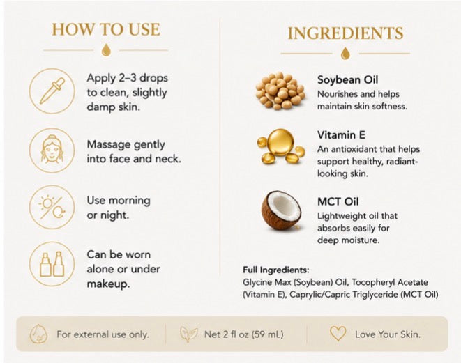 ButterSkin Effect™ – Vitamin E Face Oil (2 oz)