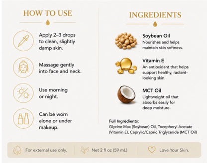 ButterSkin Effect™ – Vitamin E Face Oil (2 oz)