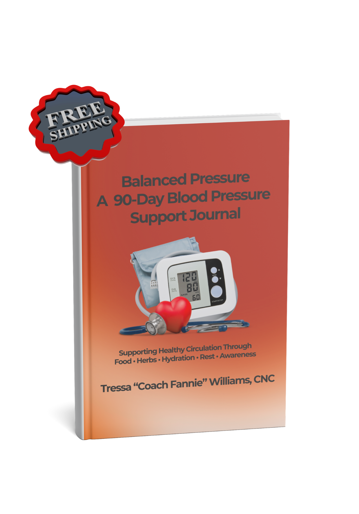 Balanced Pressure A 90-Day Blood Pressure Support Journal (Paperback, Free U.S. Shipping)