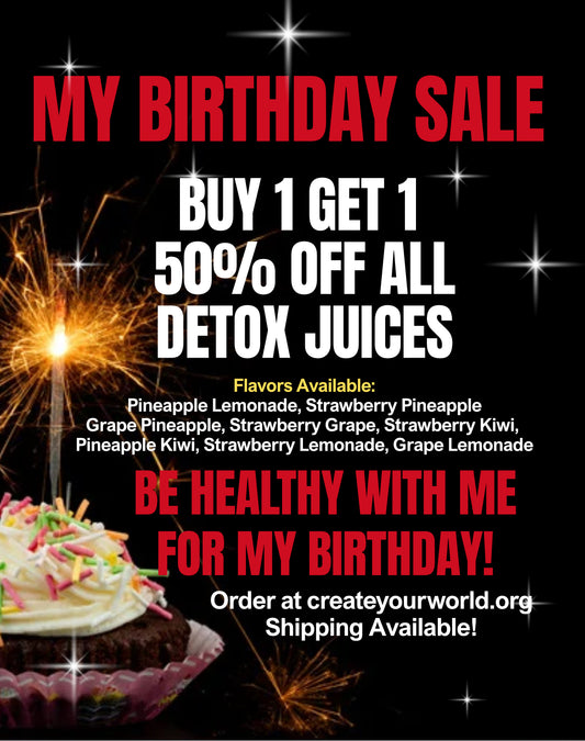My Birthday Sale! Buy One Get One 50% Off (Detox Only)