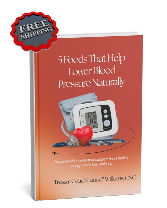 5 Foods + Herbal Support Guide for Healthy Blood Pressure (Paperback- Pre-Order, Free U.S. Shipping)